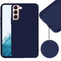 CUSTODIA per SAMSUNG GALAXY S22 5G IN GEL TPU SILICONE EFFETTO SOFT TOUCH - INTERNO IN MICROFIBRA COLORE BLU