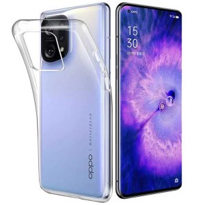 CUSTODIA per OPPO FIND X5 - IN GEL TPU SILICONE TRASPARENTE