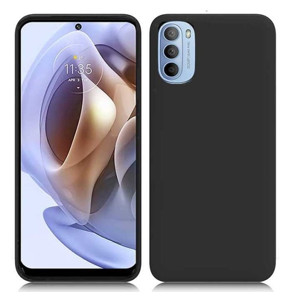 CUSTODIA per MOTOROLA MOTO G31, MOTO G41 - IN GEL TPU SILICONE SLIM COLORE NERO SATINATO