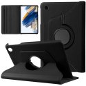 CUSTODIA per SAMSUNG GALAXY TAB A8 (X200, X205) - BOOK IN SIMILPELLE GIREVOLE CON STAND E CHIUSURA CON ELASTICO COLORE NERO