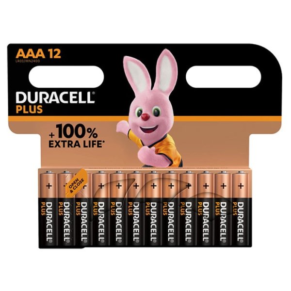 BATTERIE MINISTILO AAA LR03 1,5V ALKALINE MN2400 CONFEZIONE DA 12 PEZZI DURACELL BLISTER