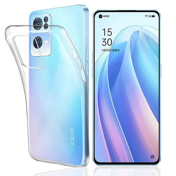 CUSTODIA per OPPO FIND X5 LITE, RENO 7 5G - IN GEL TPU SILICONE TRASPARENTE