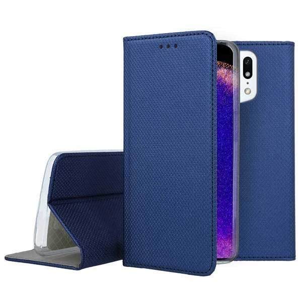 CUSTODIA per OPPO FIND X5 PRO - FLIP ORIZZONTALE con CHIUSURA MAGNETICA INVISIBILE ED INTERNO IN TPU SILICONE BLU