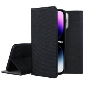 CUSTODIA per APPLE IPHONE 14 PRO MAX (6.7") FLIP ORIZZONTALE con CHIUSURA MAGNETICA INVISIBILE E INTERNO IN TPU COLORE NERO