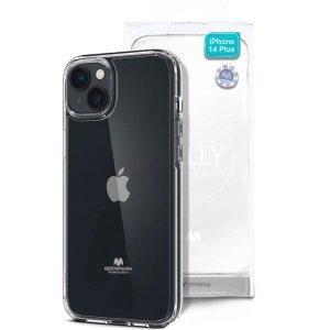 CUSTODIA per APPLE IPHONE 14 PLUS (6.7") IN GEL TPU SILICONE TRASPARENTE ALTA QUALITA' MERCURY BLISTER