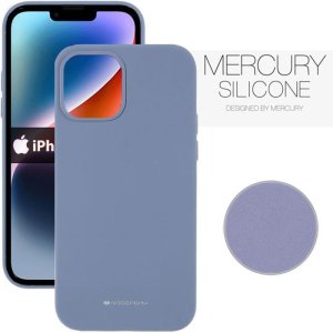 CUSTODIA per APPLE IPHONE 14 PLUS (6.7") IN SILICONE CON INTERNO IN MICROFIBRA COLORE LAVANDA ALTA QUALITA' MERCURY BLISTER