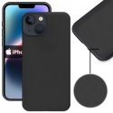 CUSTODIA per APPLE IPHONE 14 PLUS (6.7") IN SILICONE CON EFFETTO SOFT TOUCH ED INTERNO IN MICROFIBRA COLORE NERO