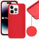 CUSTODIA per APPLE IPHONE 14 PRO (6.1") IN SILICONE CON EFFETTO SOFT TOUCH ED INTERNO IN MICROFIBRA COLORE ROSSO