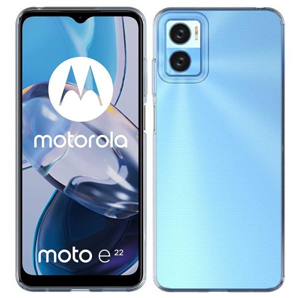 CUSTODIA per MOTOROLA MOTO E22, MOTO E22i - IN GEL TPU SILICONE TRASPARENTE