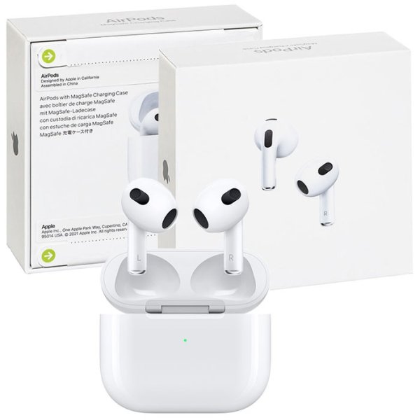 APPLE AIRPODS (3ª generazione) CON CUSTODIA DI RICARICA LIGHTNING COLORE BIANCO MPNY3ZM/A BLISTER