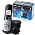 TELEFONO CORDLESS DIGITALE PANASONIC CON DISPLAY DA 1.8", VIVAVOCE E BLOCCO CHIAMATE INDESIDERATE COLORE NERO KX-TG6851JTB