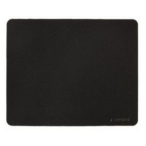 TAPPETINO PER MOUSE CON FONDO ANTISCIVOLO DIMENSIONI 22X18 CM COLORE NERO CON LOGO GEMBIRD MP-S-BK