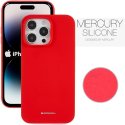 CUSTODIA per APPLE IPHONE 14 PRO MAX (6.7") IN SILICONE CON INTERNO IN MICROFIBRA COLORE ROSSO ALTA QUALITA' MERCURY BLISTER