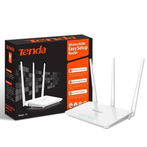 ROUTER WIRELESS N300 CON CONNETTIVITA' FINO A 300Mbps, 3 ANTENNE ESTERNE DA 5dB E BANDA A 2.4 GHz COLORE BIANCO F3 TENDA