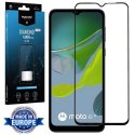 PELLICOLA per MOTOROLA MOTO E13 - IN VETRO TEMPERATO FULL FACE 9H - FULL GLUE 0,33mm CORNICE COLORE NERO MYSCREEN LITE DIAMOND