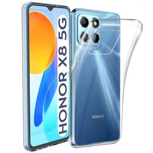 CUSTODIA per HONOR X8 5G, HONOR X6, HONOR 70 LITE IN GEL TPU SILICONE TRASPARENTE