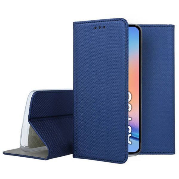 CUSTODIA per SAMSUNG GALAXY A34 5G (SM-A346) - FLIP ORIZZONTALE CON CHIUSURA MAGNETICA INVISIBILE E INTERNO IN TPU COLORE BLU