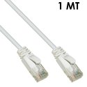 CAVO DI RETE PATCH CAT6 - LUNGHEZZA 1 MT - NON SCHERMATO UTP CONNETTORI RJ-45 COLORE GRIGIO LINK LK6U010P