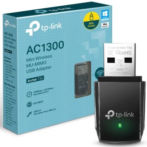 SCHEDA DI RETE WIRELESS USB 3.0 AC1300 MU-MINO DUAL BAND PER UNA VELOCITA' COMBINATA FINO A 1300Mbps TP-LINK ARCHER T3U