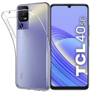 CUSTODIA per TCL 40 SE IN GEL TPU SILICONE 1,8mm TRASPARENTE