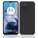 CUSTODIA per MOTOROLA MOTO E22, MOTO E22i - IN GEL TPU SILICONE SLIM COLORE NERO SATINATO