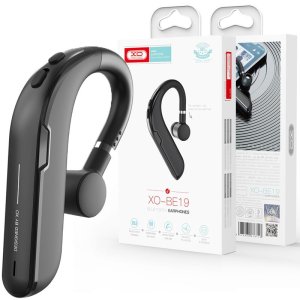 AURICOLARE BLUETOOTH 5.0 MONO CON ARCHETTO ROTABILE DI 180° E RAGGIO D'AZIONE FINO A 10 MT COLORE NERO XO BE19 BLISTER