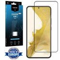 PELLICOLA per SAMSUNG GALAXY S22 PLUS, S23 PLUS - VETRO TEMPERATO FULL FACE 9H - FULL GLUE CORNICE NERA MYSCREEN DIAMOND LITE