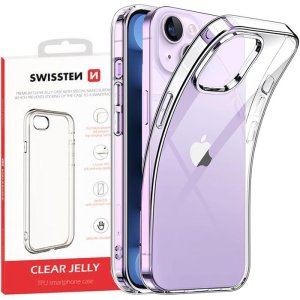 CUSTODIA per APPLE IPHONE 15 PLUS (6.7") IN GEL TPU SILICONE 1,5mm TRASPARENTE CON BORDO PROTETTIVO FOTOCAMERA 32802912 SWISSTEN