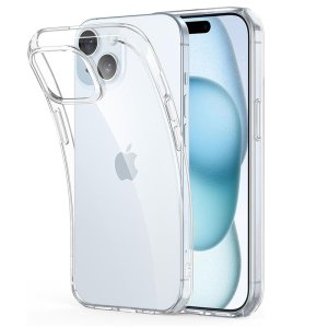 CUSTODIA per APPLE IPHONE 15 PLUS (6.7") IN GEL TPU SILICONE 1,8mm TRASPARENTE