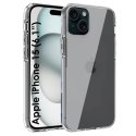 CUSTODIA per APPLE IPHONE 15 (6.1") IN GEL TPU SILICONE TRASPARENTE