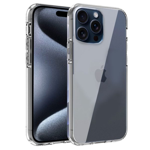 CUSTODIA per APPLE IPHONE 15 PRO (6.1") IN GEL TPU SILICONE TRASPARENTE