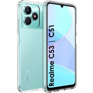 CUSTODIA per REALME C53, C51, NOTE 50 - IN GEL TPU SILICONE TRASPARENTE