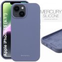 CUSTODIA per APPLE IPHONE 15 (6.1") IN SILICONE CON INTERNO IN MICROFIBRA COLORE LAVANDA ALTA QUALITA' MERCURY BLISTER