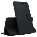 CUSTODIA per XIAOMI REDMI 9 - FLIP ORIZZONTALE CON INTERNO IN TPU SILICONE, STAND E CHIUSURA MAGNETICA COLORE NERO