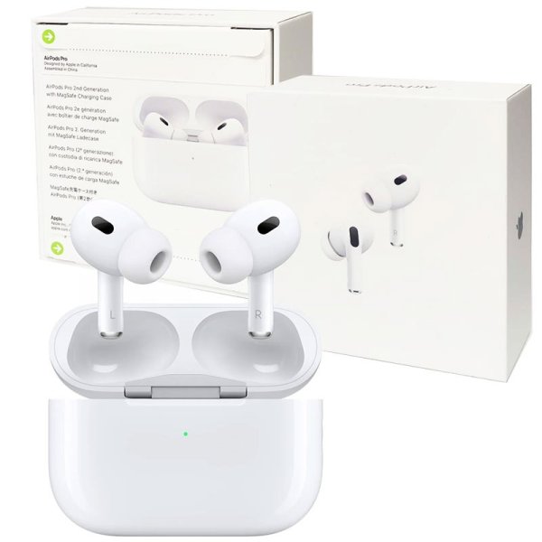 APPLE AIRPODS PRO (2ª generazione) CON CUSTODIA DI RICARICA MAGSAFE COLORE BIANCO MQD83ZM/A BLISTER