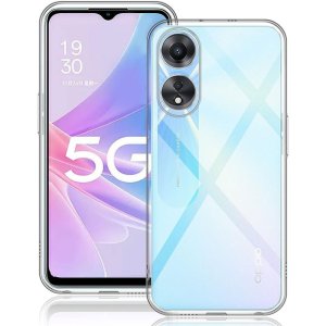 CUSTODIA per OPPO A78 (5G), A58 (5G) - IN GEL TPU SILICONE TRASPARENTE