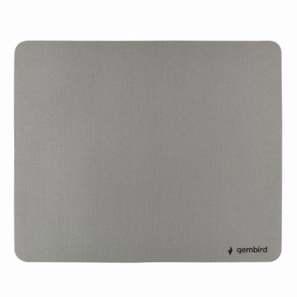 TAPPETINO PER MOUSE CON FONDO ANTISCIVOLO DIMENSIONI 22X18 CM COLORE GRIGIO CON LOGO GEMBIRD MP-S-G