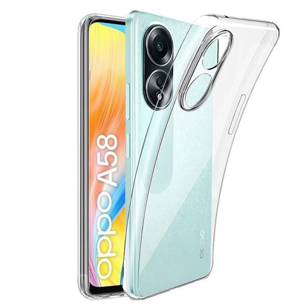 CUSTODIA per OPPO A58 4G - IN GEL TPU SILICONE 1,8mm TRASPARENTE