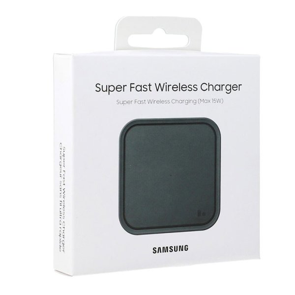 CARICATORE WIRELESS 15W SUPER FAST CON VENTOLA DI RAFFREDDAMENTO - COLORE NERO ORIGINALE SAMSUNG EP-P2400BBEGEU