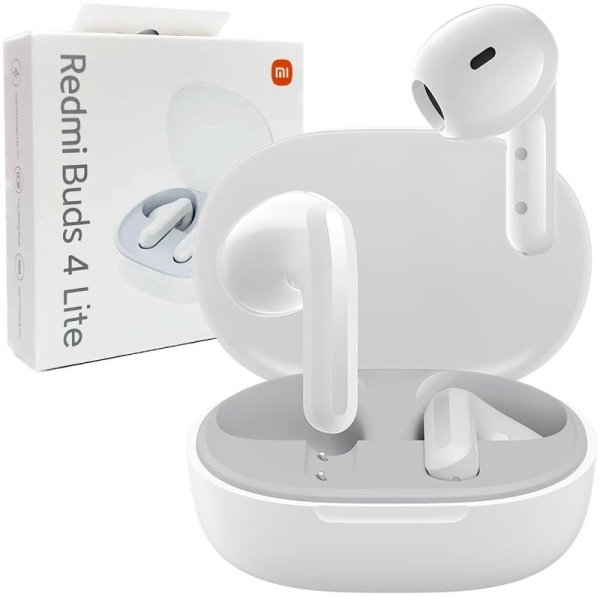 AURICOLARI BLUETOOTH 5.3 XIAOMI REDMI BUDS 4 LITE CON SUPPORTO PER GOOGLE FAST PAIR E MODALITA' BASSA LATENZA BIANCO BHR6919GL