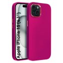 CUSTODIA per APPLE IPHONE 15 (6.1") IN GEL TPU SILICONE COLORE BORDEAUX CON CORNICE FOTOCAMERA E COPRI TASTI METALLIZZATI