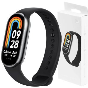 SMARTWATCH XIAOMI SMART BAND 8 CON TELAIO IN METALLO, MODALITA' PEBBLE E RESISTENZA ACQUA FINO 50 MT COLORE NERO BHR7165GL