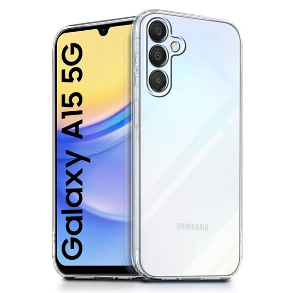 CUSTODIA per SAMSUNG GALAXY A15 (4G/5G) IN GEL TPU SILICONE 1,8mm TRASPARENTE