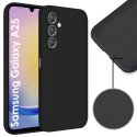 CUSTODIA per SAMSUNG GALAXY A25 (SM-A256) IN SILICONE EFFETTO SOFT TOUCH CON INTERNO IN MICROFIBRA COLORE NERO