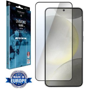 PELLICOLA per SAMSUNG GALAXY S24 PLUS (SM-S926) VETRO TEMPERATO FULL FACE E FULL GLUE CON CORNICE COLORE NERO MYSCREEN DIAMOND