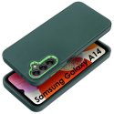 CUSTODIA per SAMSUNG GALAXY A14 (4G/5G) IN GEL TPU SILICONE COLORE VERDE CON CORNICE FOTOCAMERA E COPRI TASTI METALLIZZATI