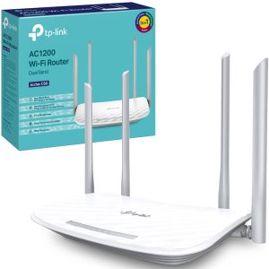 ROUTER, ACCESS POINT ED EXTENDER WI-FI AC DUAL BAND AC1200 CON 4 ANTENNE E 4 PORTE LAN FAST ETHERNET ARCHER C50 V6 TP-LINK