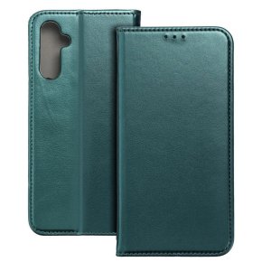 CUSTODIA per SAMSUNG GALAXY S24 (SM-S921) - FLIP ORIZZONTALE SIMILPELLE INTERNO IN TPU, PORTA CARTE E CHIUSURA MAGNETICA VERDE