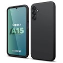 CUSTODIA per SAMSUNG GALAXY A15 (4G/5G) IN GEL TPU SILICONE SLIM COLORE NERO SATINATO