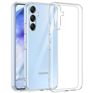 CUSTODIA per SAMSUNG GALAXY A55 (SM-A556) IN GEL TPU SILICONE TRASPARENTE